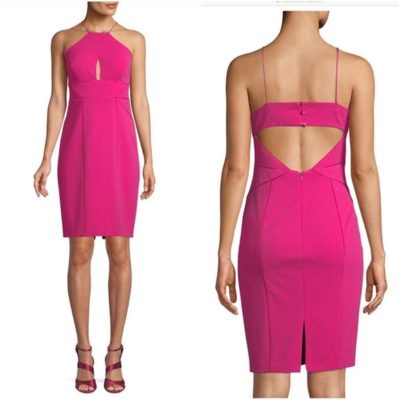 Aidan Mattox Dresses & Skirts - AidanMattox Cutout Sleeveless Halter CocktailDress